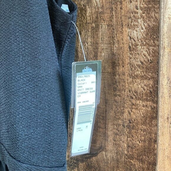 Tahari Knit Jersey Sleeveless Gathered Flowy Chiffon Black Round Neck Maxi Dress - Picture 6 of 9